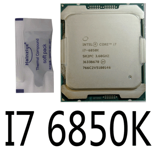 Intel Core I7-6850K 6-Core 3.6Ghz 15Mb Cache Lga2011 140W Cpu Processor