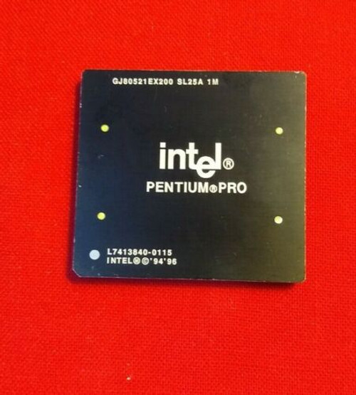 Intel Pentium Pro 200 Mhz 1M Gj80521Ex200 Sl25A   Rare Vintage Good Working