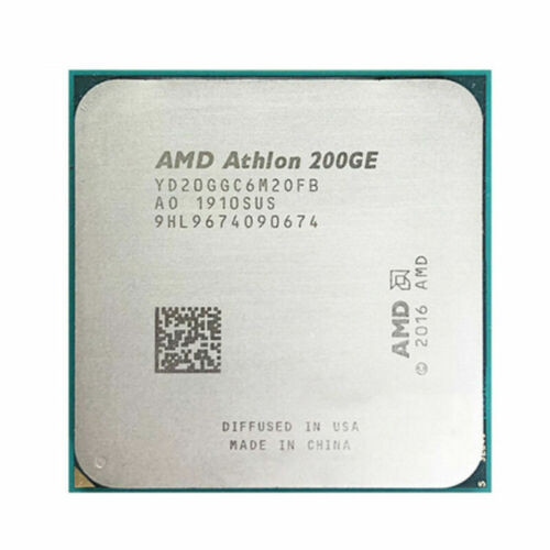 Amd Athlon 200Ge Cpu Dual-Core 4-T 3.2 Ghz 4M Socket Am4 Processor