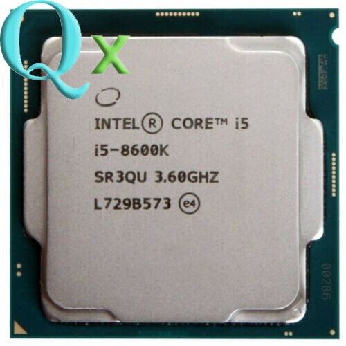 8Th Gen Intel Core I5 8600K  Lga 1151 Cpu Processor 3.6 Ghz Six-Core Sr3Qu