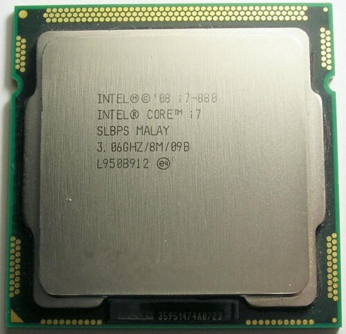 Intel Core I7 Quad Core I7-880 3.06Ghz 8Mb 2.5 Gt/S Dmi Socket Lga1156 Cpu Slbps