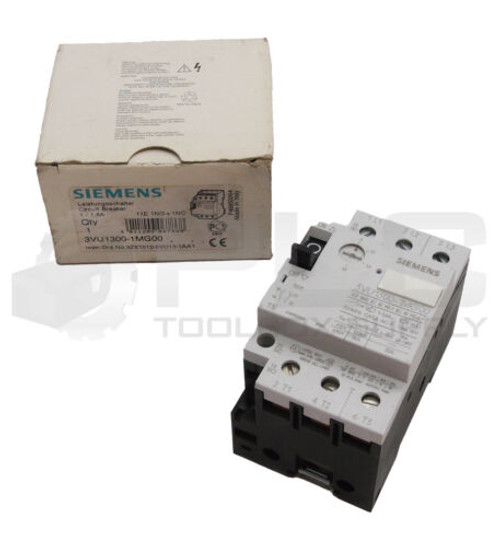 New Siemens 3Vu1300-1Mg00 Circuit Breaker 1-1.6A 50/60Hz