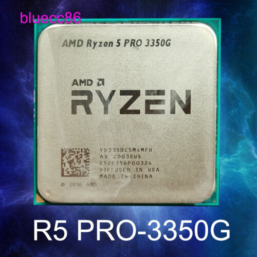 Amd Ryzen 5 Pro 3350G Am4 Cpu Processor Quad Cores 8 Threads 3.60Ghz 65W R5 Pro