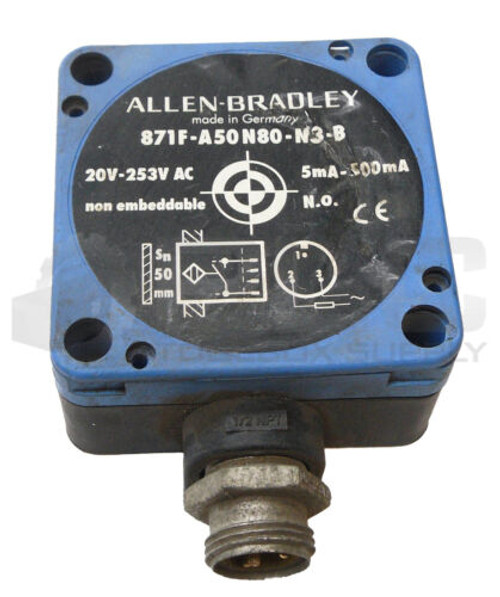 Allen Bradley 871F-A50N80-N3-B Proximity Sensor 20V-253Vac