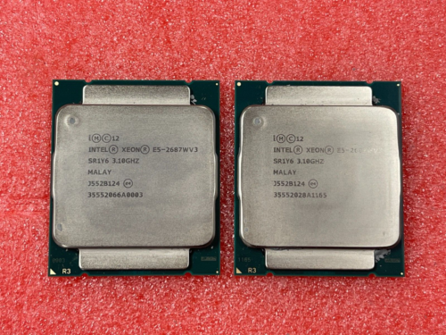 2 X Intel Xeon E5-2687Wv3 Sr1Y6 3.10Ghz 25Mb 10-Core Lga2011-3 Cpu