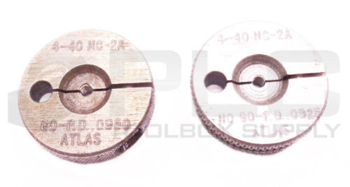 Set Of 2 New 4-40 Nc-2A Pipe Thread Ring Gages Go Pd0950 Nogo Pd0925