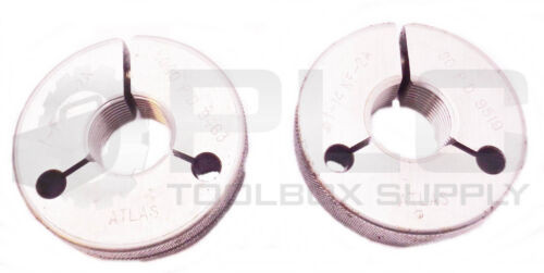 Set Of 2 Atlas 1-14 Nf-2A Thread Ring Gages Go Pd.9519 Nogo Pd.9463