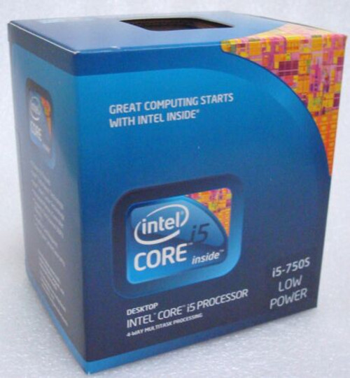 Intel Bx80605I5750S Slblh Core I5-750S 8M Cache 2.40 Ghz Lga1156 New Retail Box