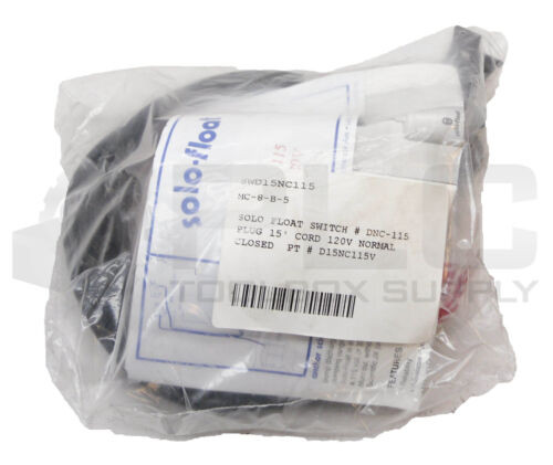 Sealed New Solo-Float D15Nc-115 Float Switch 120V