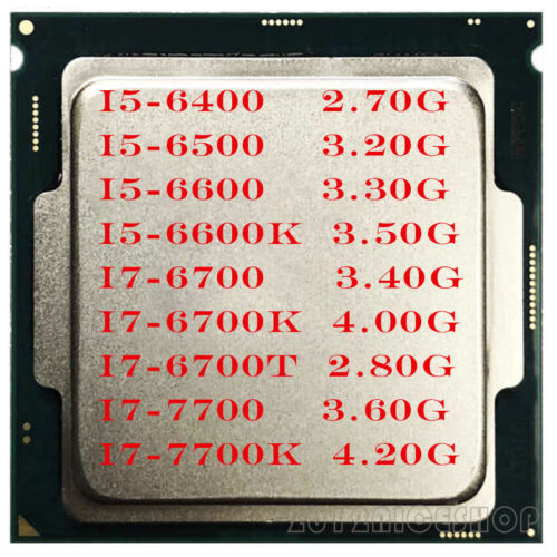 Lot Intel I5-6400 I5-6500 I5-6600 I5-6600K I7-6700 I7-6700K I7-6700T I7-7700K