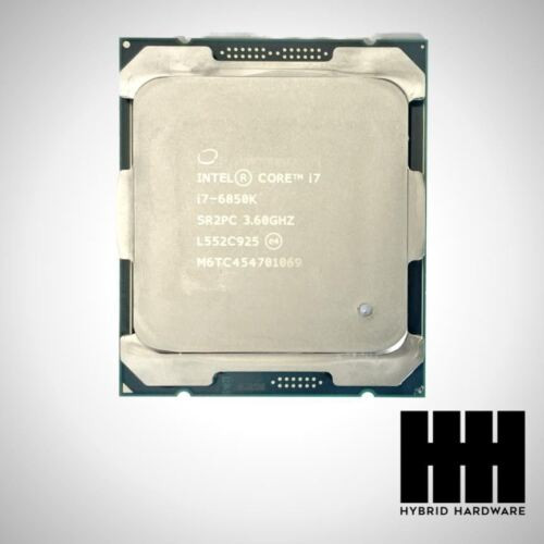 Sr2Pc Intel Core I7-6850K 3.6Ghz 15Mb Cache 6-Core 140W Lga2011 Desktop Cpu