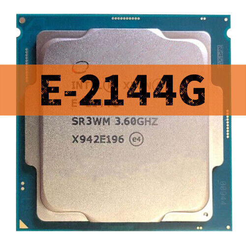 Intel Xeon E-2144G Sr3Wm 4Cores 3.60Ghz 71W Lga-1151 Cpu Processor