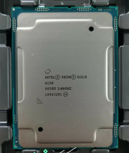 Intel Xeon Gold 6138 Qs Beta Cpu Processor 20 Core 2Ghz 14 Nanometer 125W