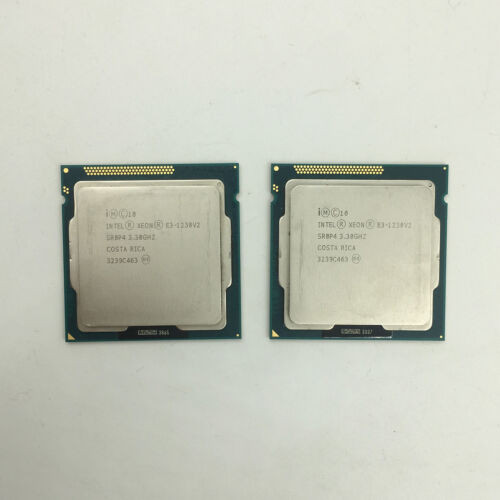 2Pcs Intel Xeon E3-1230 V2 3.3Ghz Quad-Core Sr0P4 5.0Gt/S Lga1155 Cpu Processor