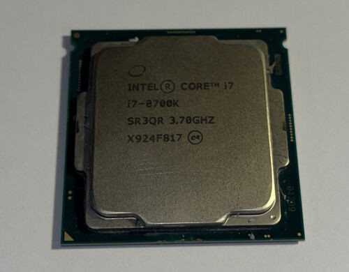 Intel Core I7-8700K 3.70Ghz Sr3Qr Processor Cpu Tested