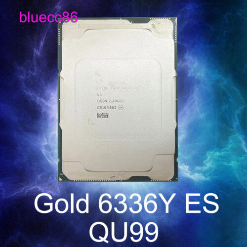 Intel Xeon Gold 6336Y Es Qu99 2.4Ghz 3.0/3.6Ghz 36Mb 185W Lga4189 Ddr4-3200 Cpu