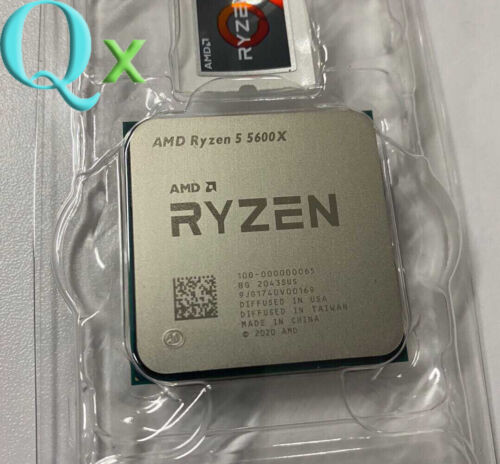 Amd Ryzen 5 5600X R5 5600X Am4 Cpu Processor 3.7Ghz 6Core 12T 65W Desktop 32Mb