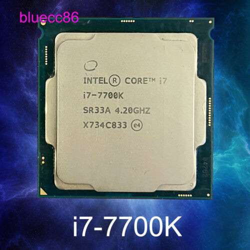 Intel Core I7-7700K Lga 1151 Cpu 4.5 Ghz Quad Cores Processor 91W