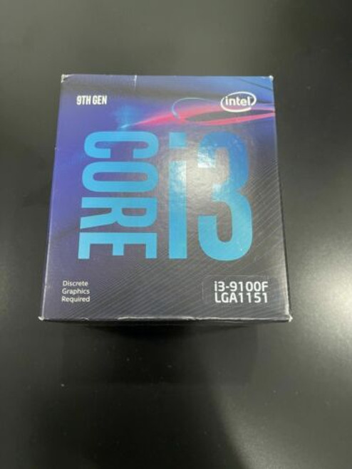 Intel Core I3-9100F 3.6Ghz Cpu 6Mb Lga1151 Desktop Processor With Cpu Cooler