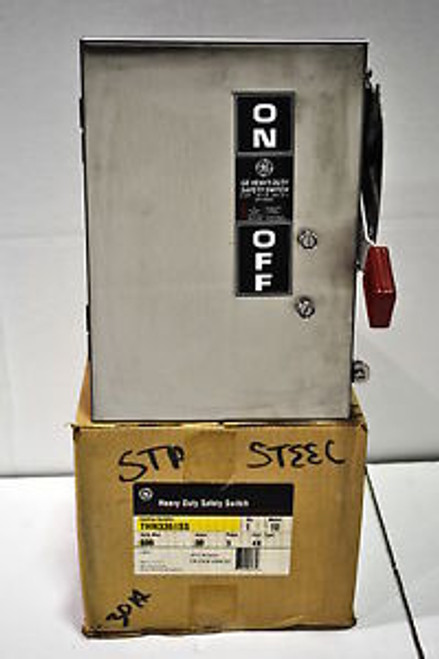 Ge Thn3361Ss Heavy Duty Stainless Steel Safety Switch 30A-600V Non-Fused Nema-4X