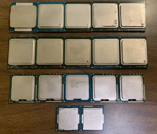 Lot: 17 Mixed Intel Xeon E5-2660 E5-2687W X5675 E5-1660V3 E2124 + Cpu Processor