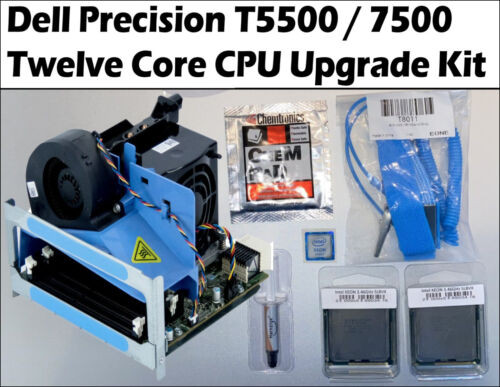 Twelve Core Dell Precision T5500,T7500 Xeon Processor 2Nd Cpu Riser Upgrade
