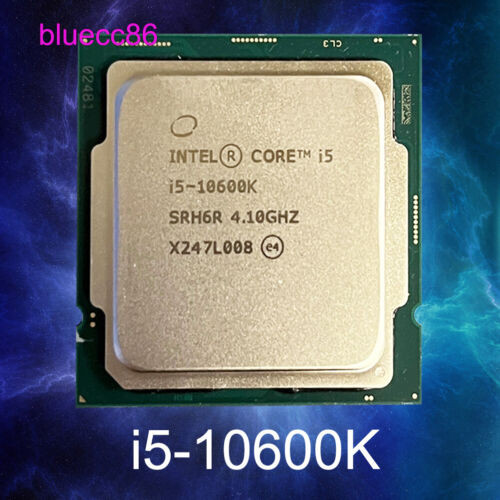 Intel Core I5-10600K  Lga 1200 Desktop Cpu Processor 4.1Ghz Six-Core