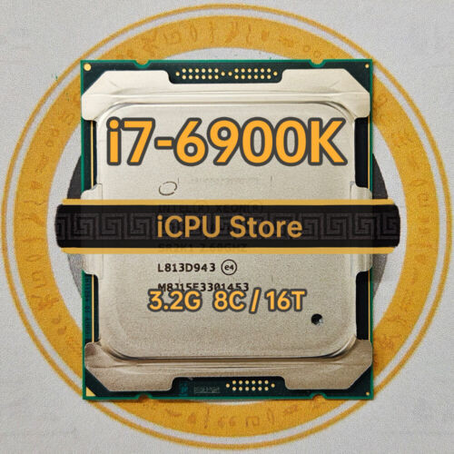 Intel Core I7-6900K Sr2Pb 3.2Ghz 8Cores 16Threads 20Mb 140W Lga2011-3 Cpu