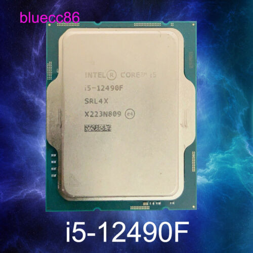 Intel Core I5 12490F Lga 1700 Cpu Processor Alder Lake 6-Core 3.0 Ghz