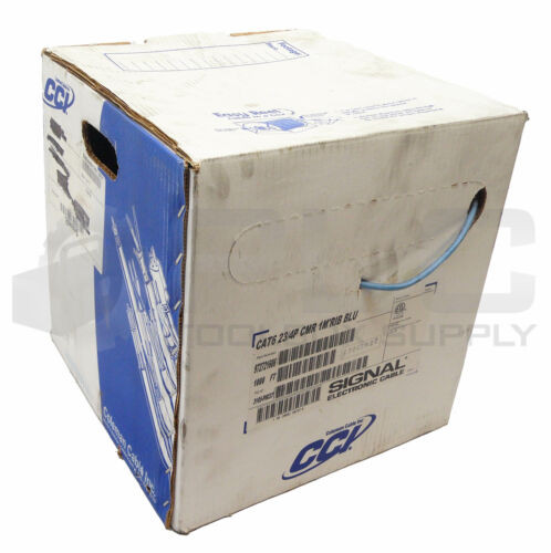 New Coleman 972721606 Cat6 23/4P Blue 1000Ft On Reel Weight 29.85