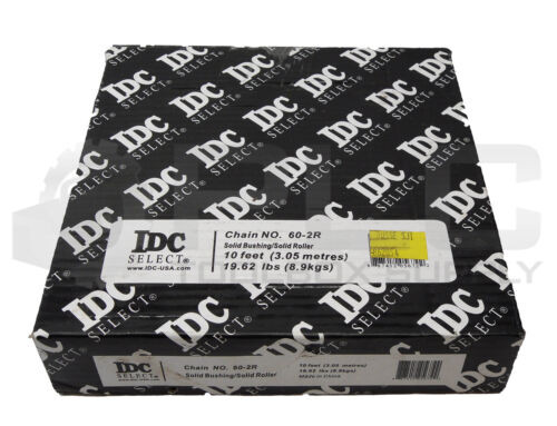 New Sealed Idc Select 60-2R Solid Bushing/Solid Roller Chain 10Ft