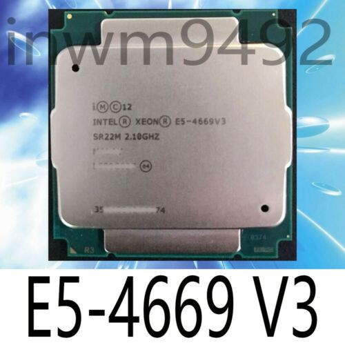 Intel Xeon E5-4669 V3 Sr22M 18-Core 2.10Ghz 45Mb 135W Lga2011-3 Cpu Processor