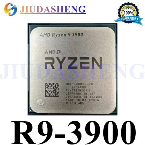 Amd Ryzen 9 3900 Am4 Cpu Processor 3.1Ghz 12Core 24Thr 64Mb 65W R9-3900