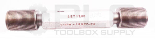 Atlas 1-1/8-18Nef-3A Thread Plug Gage Go Pd1.0889 Nogo Pd1.0853