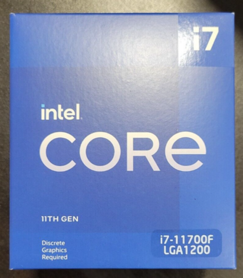 New Box Intel I7-11700F 2.5Ghz Cpu 16Mb L3 Cache 8 Cores Processor Lga1200 Srknr