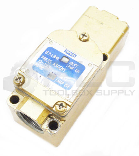 Toyoda Type He-8P Press. Ascent Lamp On/Lamp Off 10~115Vac/Dc