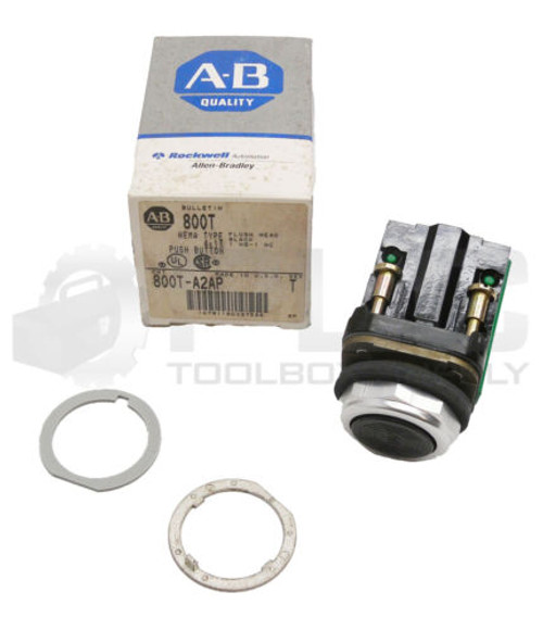 New Allen Bradley 800T-A2Ap / Push Button Black W/ 800T-Xap /E 800T-A...