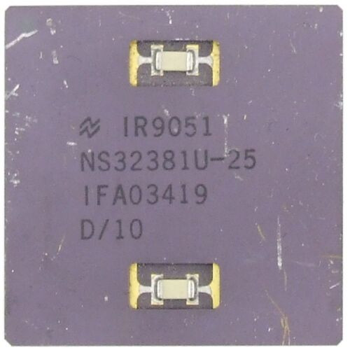 Ns32381U-25 Ir9051 National Semiconductor Cpu Ceramic Rare Vintage Processor