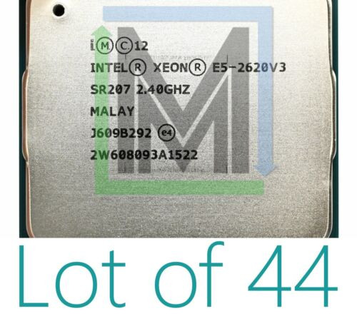 Sr207 Intel Xeon E5-2620 V3 2.4Ghz 6-Core 15Mb Lga2011-3 Cpu Processor - 44Pcs