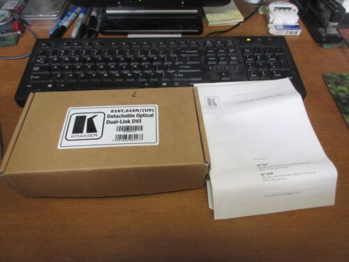 Kramer 616T, 616R Detachable Optical Dual Link Dvi Transmitter & Receiver