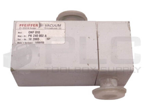 New Pfeiffer Onf 010 Oil Mist Eliminator Vacuum Pk Z40 002 A, D-35614 Read