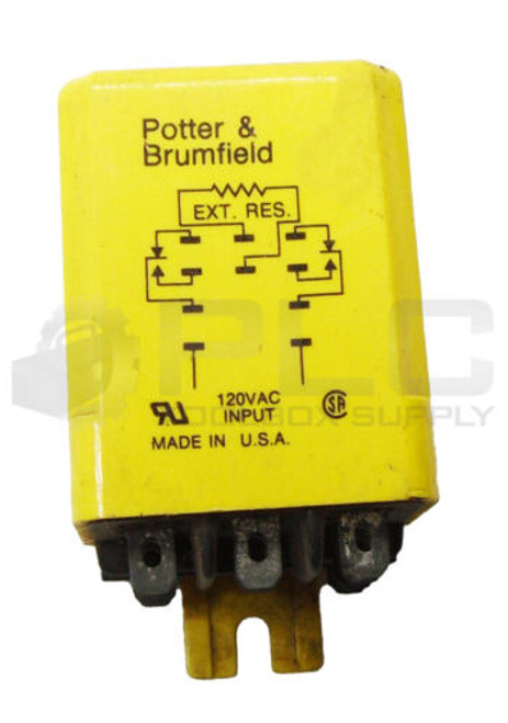 Potter & Brumfield Clf-42-70010 Time Delay Relay 1/3Hp 10A 120Vac