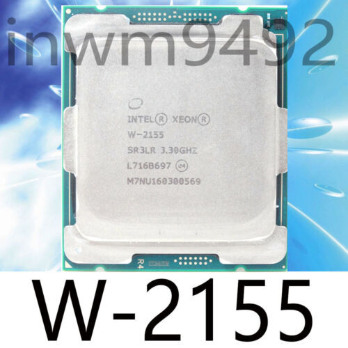 Intel Xeon W-2155 Cpu Processor 10-Core 3.30Ghz C422 Motherboard Fclga 2066