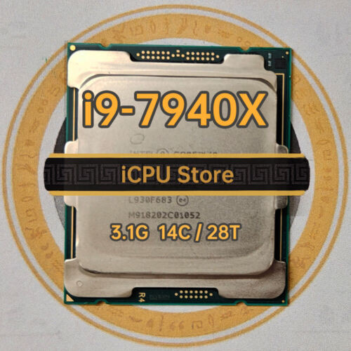 Intel Core I9-7940X Sr3Rq 3.1Ghz 14Cores 28Threads 19.25Mb 165W Lga2066 X299 Cpu