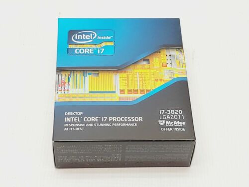 Intel I7-3820, 3.6Ghz,10Mb Cache, Socket Lga2011,130W. Sealed Fast Ship