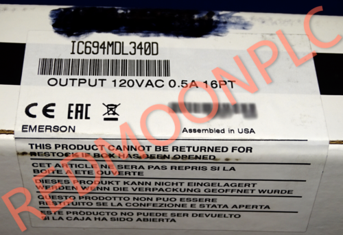 Factory Sealed Ic694Mdl340 Pacsystems Rx3I Output Module Ic694Mdl340D