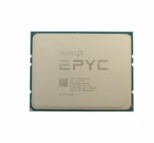 Amd Epyc 7402 Dell Locked 24C 2.8Ghz 3.35Ghz 128Mb Socket Sp3 2P 180W