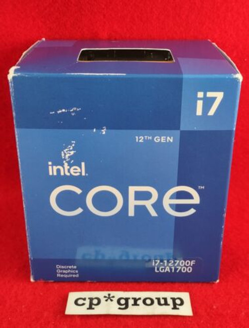 New Intel Core I7-12700F 2.1Ghz 25Mb Lga1700 12-Core Cpu Processor Srl4R