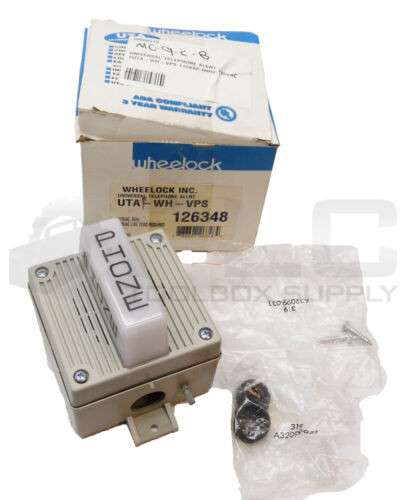 New Wheelock Uta-Wh-Vps Universal Telephone Alert 115Vac 60Hz Read