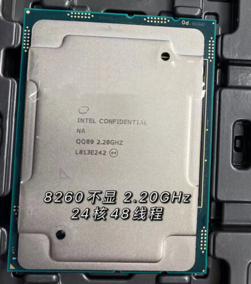 Intel 8260 Es Qq89 Cpu Processor 24-Core 48-Thread 2.2 Ghz Lga3647 Cpu